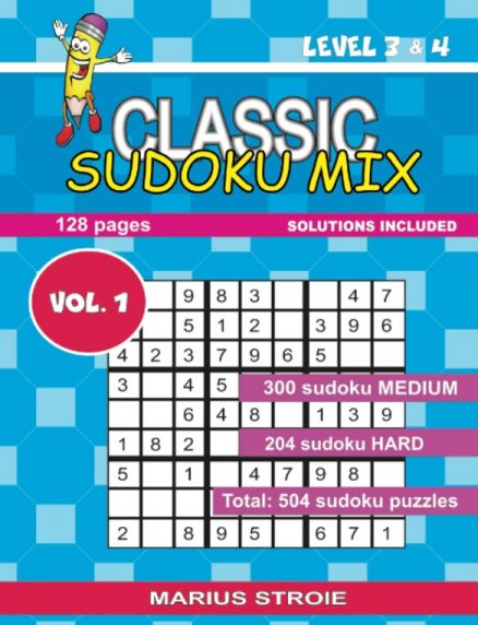 Classic Sudoku Mix- level 3 & 4,  nr.1