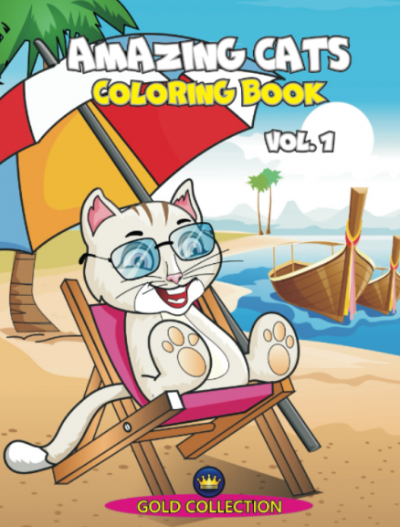 Amazing Cats - coloring book, vol.1
