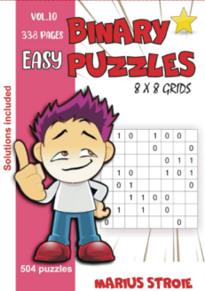 Binary Puzzles - easy, vol. 10: grids 8 x 8