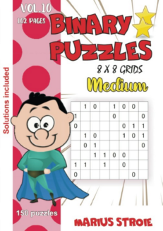 Binary Puzzles - medium, vol.10: grids 8 x 8