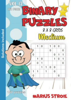 Binary Puzzles - medium, vol.12: grids 8 x 8