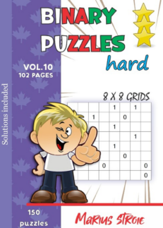 Binary Puzzles - hard, vol. 10: grids 8 x 8
