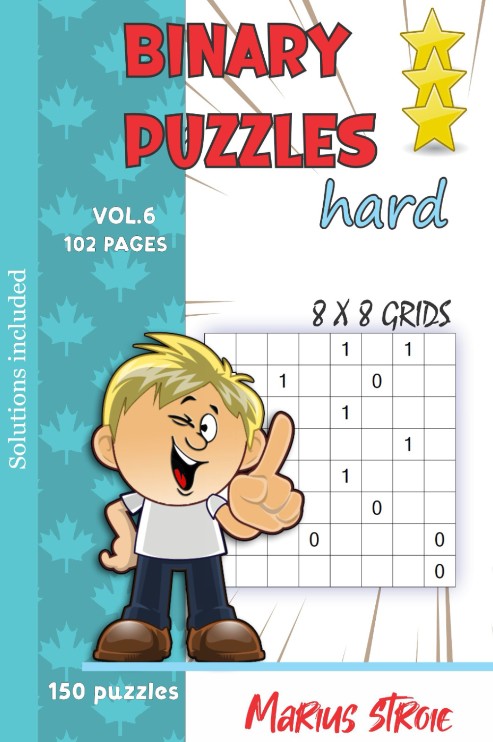 Binary Puzzles - hard, vol. 6