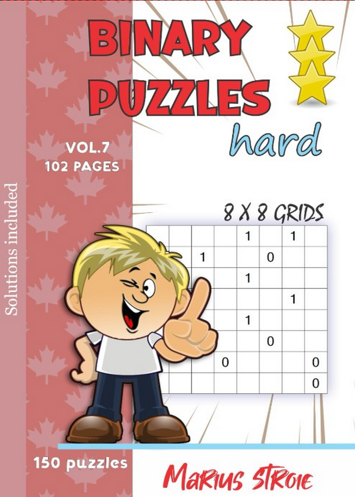 Binary Puzzles - hard, vol. 7: grids 8 x 8
