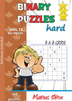 Binary Puzzles - hard, vol. 12: grids 8 x 8