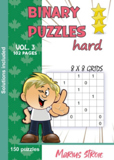 Binary Puzzles - hard, vol. 3: grids 8 x 8