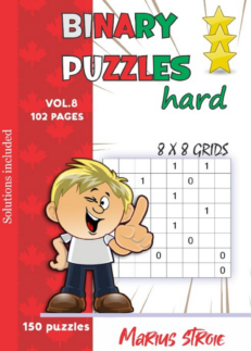 Binary Puzzles - hard, vol. 8: grids 8 x 8