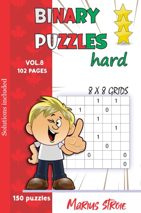 Binary Puzzles - hard, vol. 8